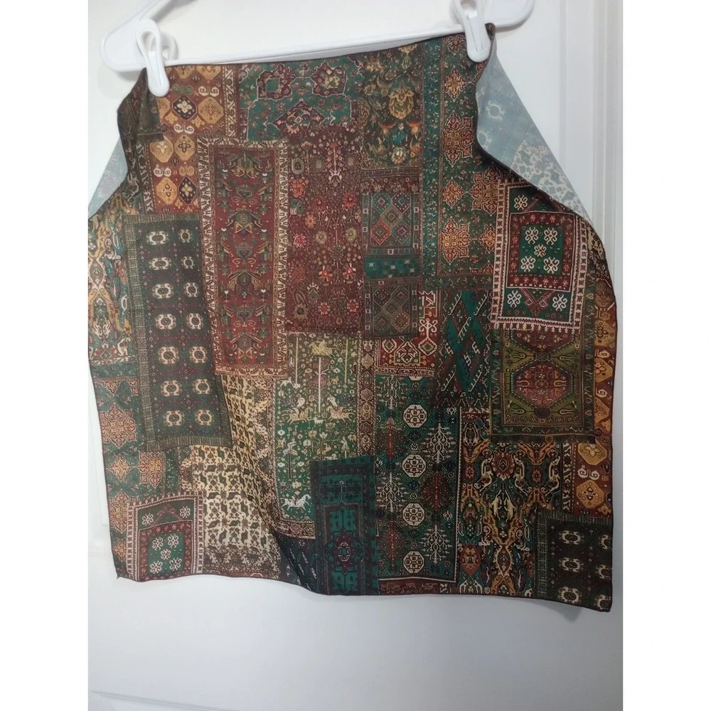 Vintage Boho Patchwork Persian Rug Print‎ Scarf 21
